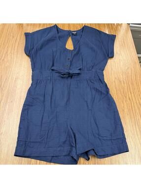 Patagonia Organic Cotton Women’s Beach Coastal Nautical Shorts Romper Small